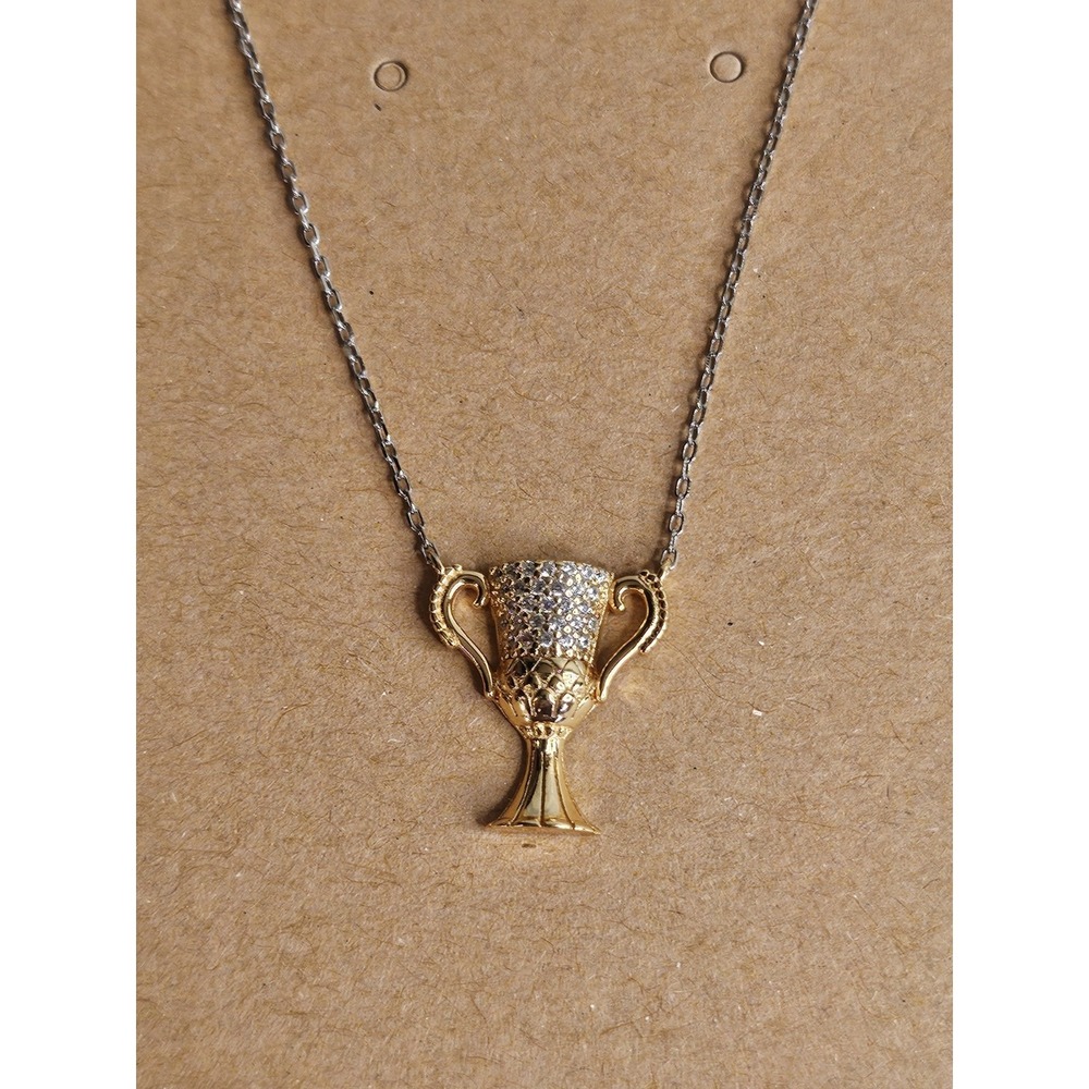 Harry Potter Charm Hufflepuff Cup Horcrux Necklace Necklace 925 Sterling Silver‎